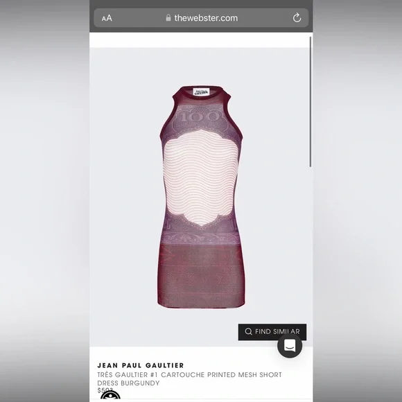 Jean Paul Gaultier Mesh Dress - Picture 5 of 5